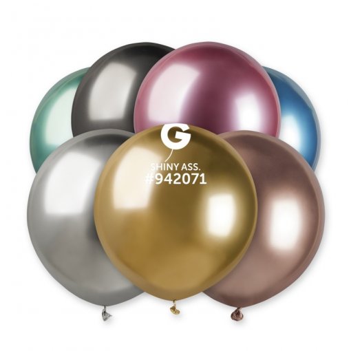 Balões Cor sortida Cromados de 48 cm GEMAR