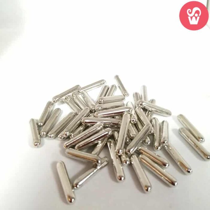 Barrinha metalizadas Prata 75gr