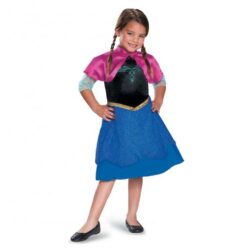Fato Anna da Frozen Basic Idade 7-8 Anos