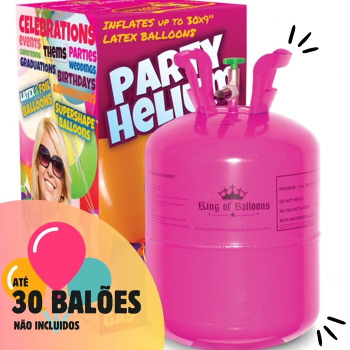 Botija De Hélio para 30 Balões