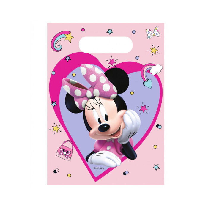 sacos para doces minnie 6 uds