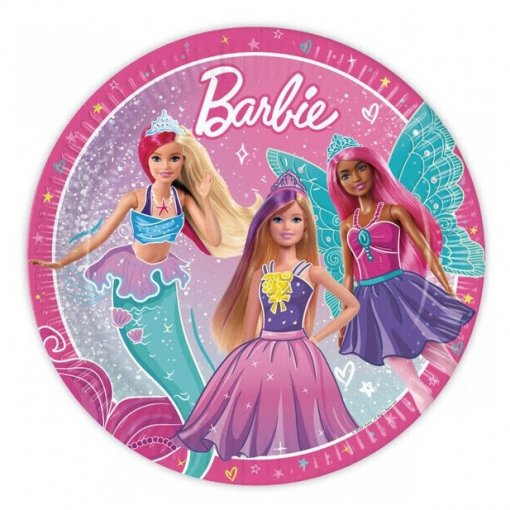 8 Pratos Barbie