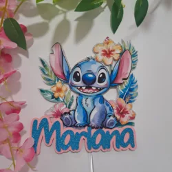 Topo de Bolo Stitch
