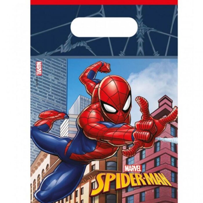 sacos de lembrancas de festa homem aranha party bags spiderman 6un