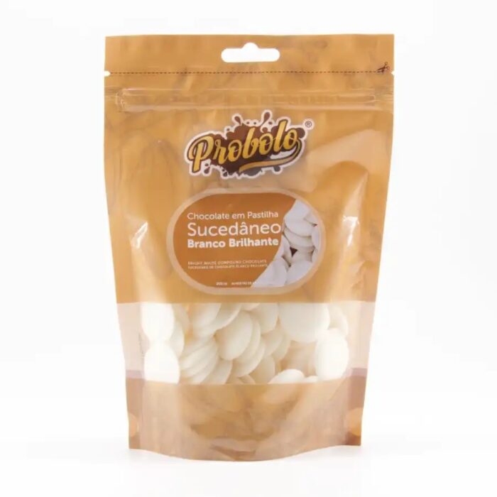 Chocolate Pastilha Branco Brilhante - 250gr