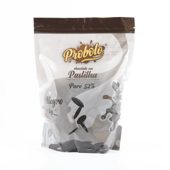 Chocolate Pastilha Puro 52% - 1kg