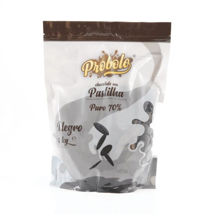 Chocolate Pastilha Puro 70% - 1kg
