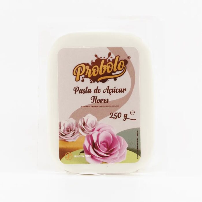 Pasta de Açúcar Flores Branca – 250gr