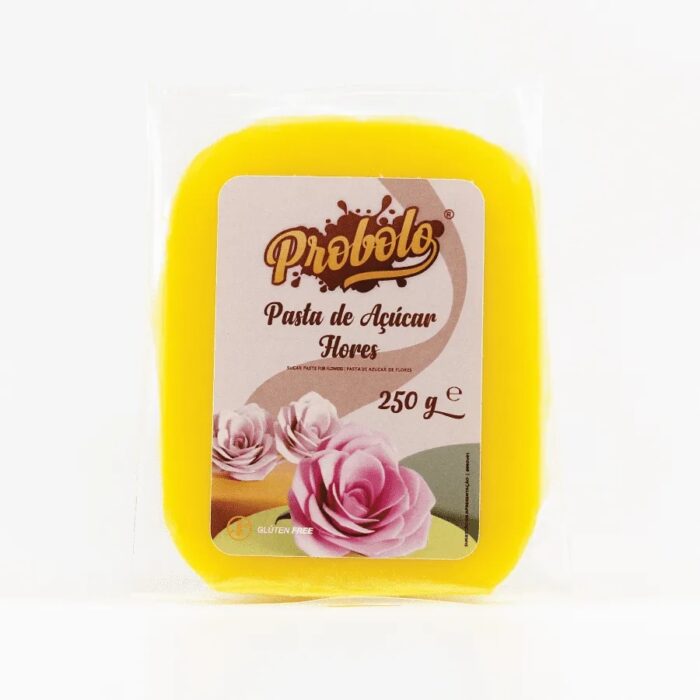 Pasta de Açúcar Flores Amarela – 250gr