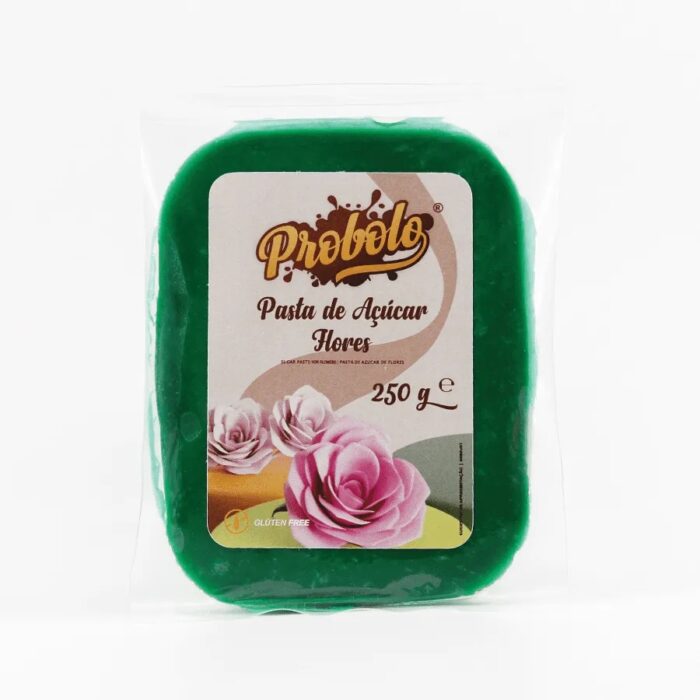 Pasta de Açúcar Flores Verde – 250gr