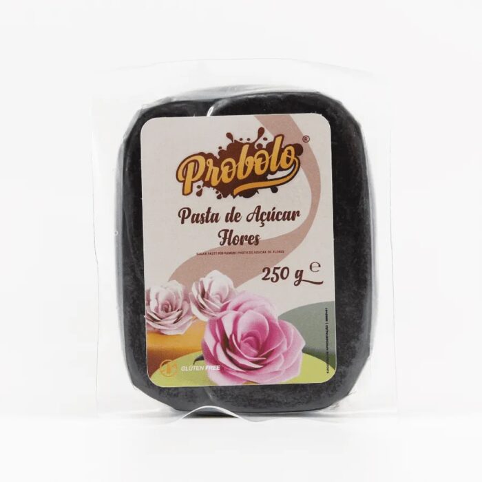 Pasta de Açúcar Flores Preta – 250gr