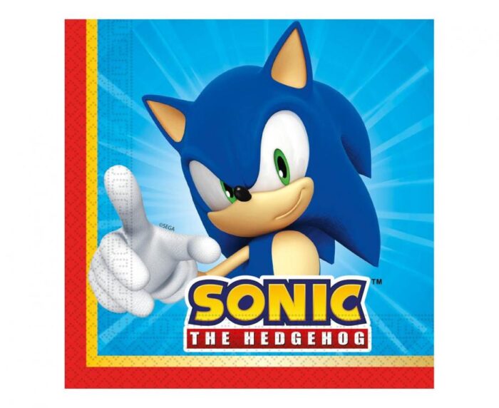 Guardanapos de papel Sonic, 33x33 cm, 20 unid.