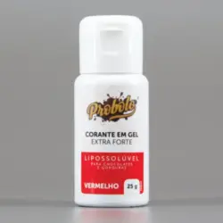Corante Alimentar em Gel Lipossolúvel Extra Forte Vermelho – 25gr