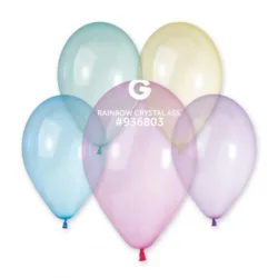 Balões Sortidos Crystal de 30 cm GEMAR
