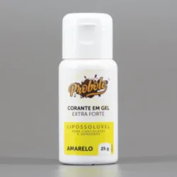 Corante Alimentar em Gel Lipossolúvel Extra Forte Amarelo – 25gr