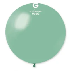 1 Balão Verde água 80 cm GEMAR
