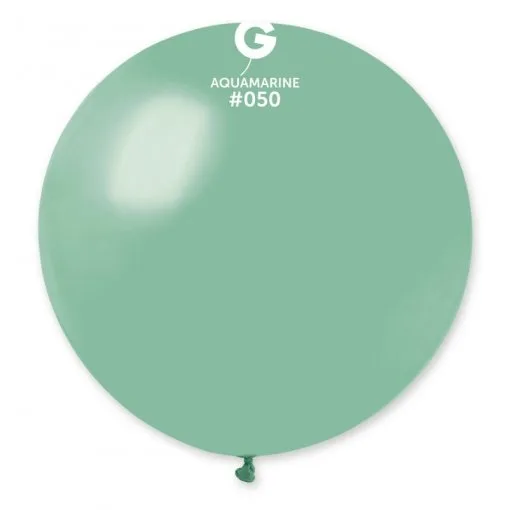 1 Balão Verde água 80 cm GEMAR