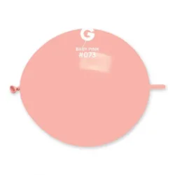 50 Balões Link Rosa bebé de 32 cm GEMAR