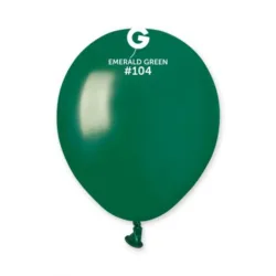 Balões Verde esmeralda pequenos de 13 cm GEMAR
