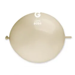 50 Balões Link Latte Creme de 32 cm GEMAR
