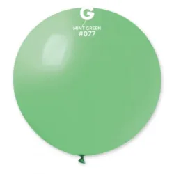 1 Balão Verde menta 80 cm GEMAR