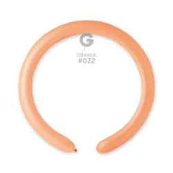 100 Balões Laranja Neon de modelar de 260 Q GEMAR