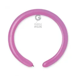 100 Balões Roxo neon de modelar de 260 Q GEMAR