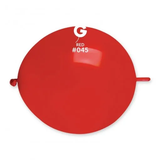 50 Balões Link Vermelhos de 32 cm GEMAR