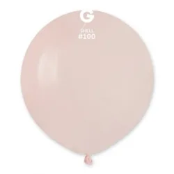 50 Balões Rosa pastel Shell de 48 cm GEMAR