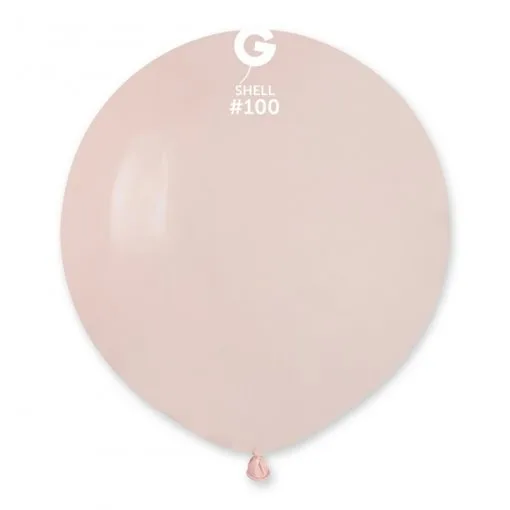 50 Balões Rosa pastel Shell de 48 cm GEMAR