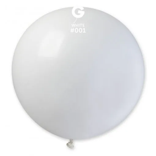 1 Balão Branco 80 cm GEMAR