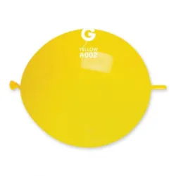 50 Balões Link Amarelos de 32 cm GEMAR