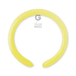 100 Balões Amarelo Neon de modelar de 260 Q GEMAR