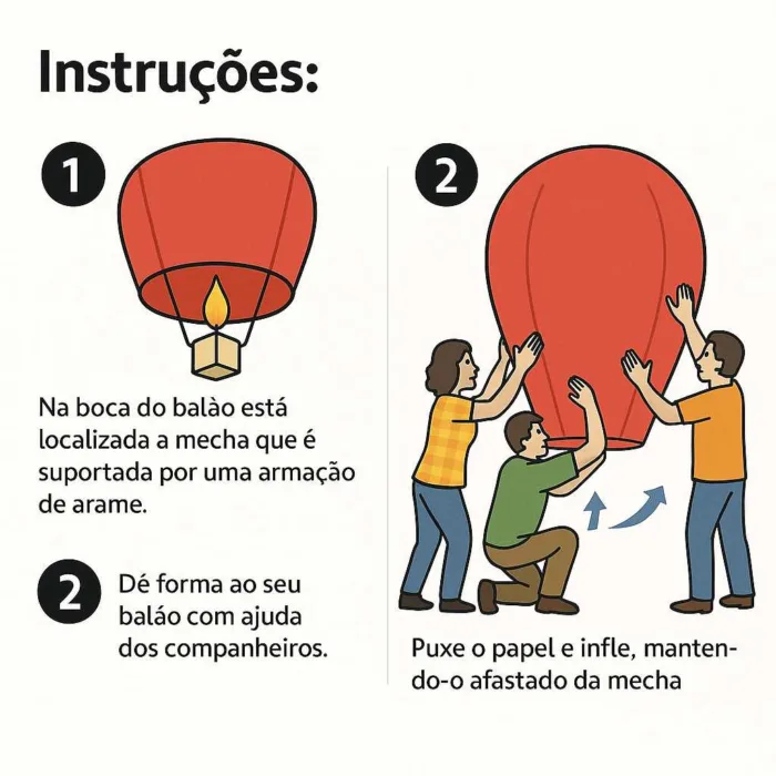 10 Balões De São João 90Cm - Cores sortidas - Image 4