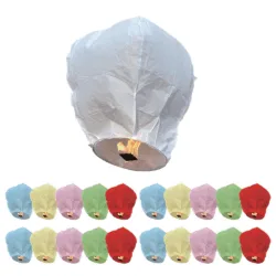 25 balões de São João 90Cm - Cores sortidas