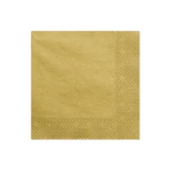 Guardanapos 33Cm 20 Unidades - Dourado