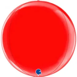 Balão Foil Globo 38cm Vermelho