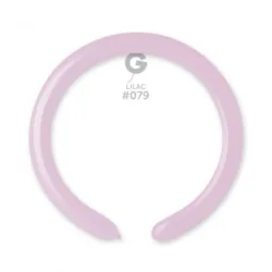 100 Balões Lilás de modelar Pastel Standard de 160 Q GEMAR