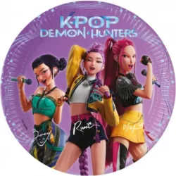 8 Pratos KPop  Demon Hunters 19.5cm