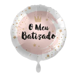 Balão Batizado Rosa
