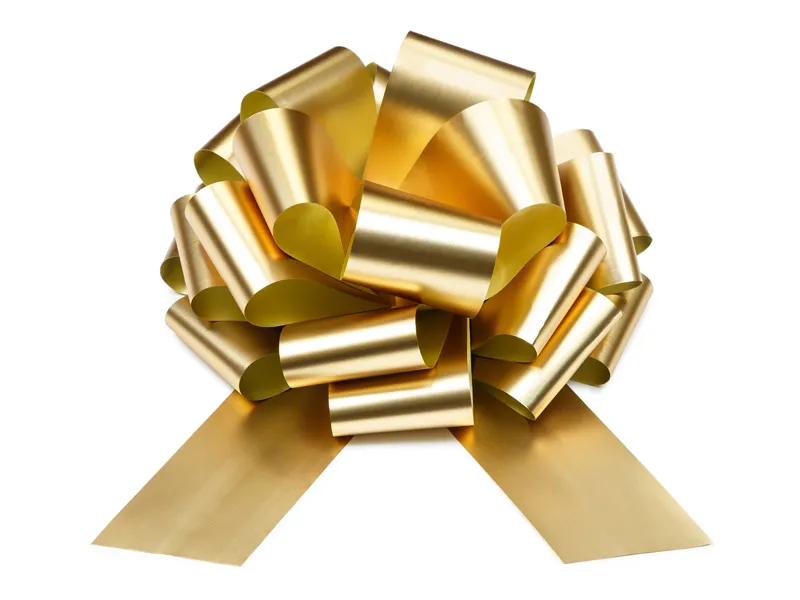 Laço Dourado grande de 40cm 1 Laço Dourado grande de 40cm