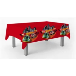 Toalha Hot Wheels de mesa 120 x 180 cm