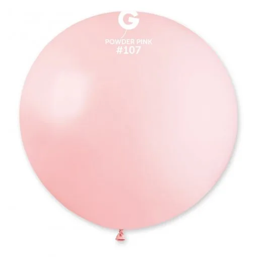 1 Balão Rosa Bebé de 80 cm GEMAR - Powder pink 1 1 Balão Rosa Bebé de 80 cm GEMAR - Powder pink