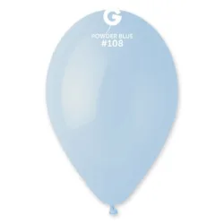 100 Balões Azul bebé de 30 cm GEMAR - Powder Blue