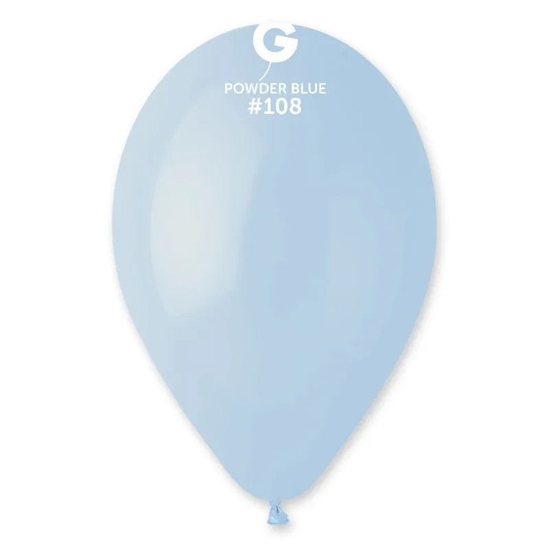 100 Balões Azul bebé de 30 cm GEMAR - Powder Blue 1 100 Balões Azul bebé de 30 cm GEMAR - Powder Blue