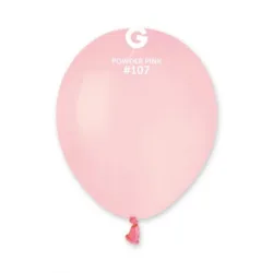 100 Balões Rosa bebé de 13 cm GEMAR - Powder pink