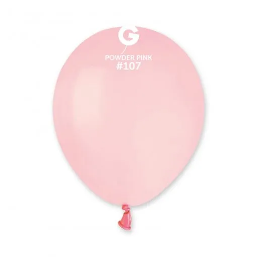 100 Balões Rosa bebé de 13 cm GEMAR - Powder pink 1 100 Balões Rosa bebé de 13 cm GEMAR - Powder pink
