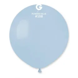 25 Balões Azul Bebé de 48 cm GEMAR - Powder blue