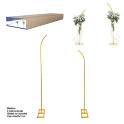 Estrutura para arcos de balões assimétricos